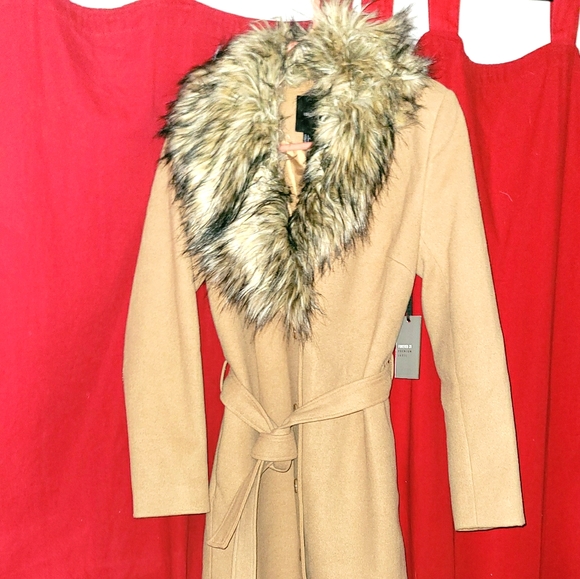 Womans Large Express Fur microfiber long coat - Picture 1 of 2